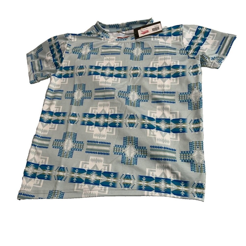 NATIVO FASHION KIDS TEE SHIRT TRIBAL PRINT SZ YOUTH 16